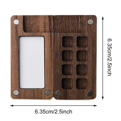 PixlPlug Portable Paint Palette – Walnut Travel Set™