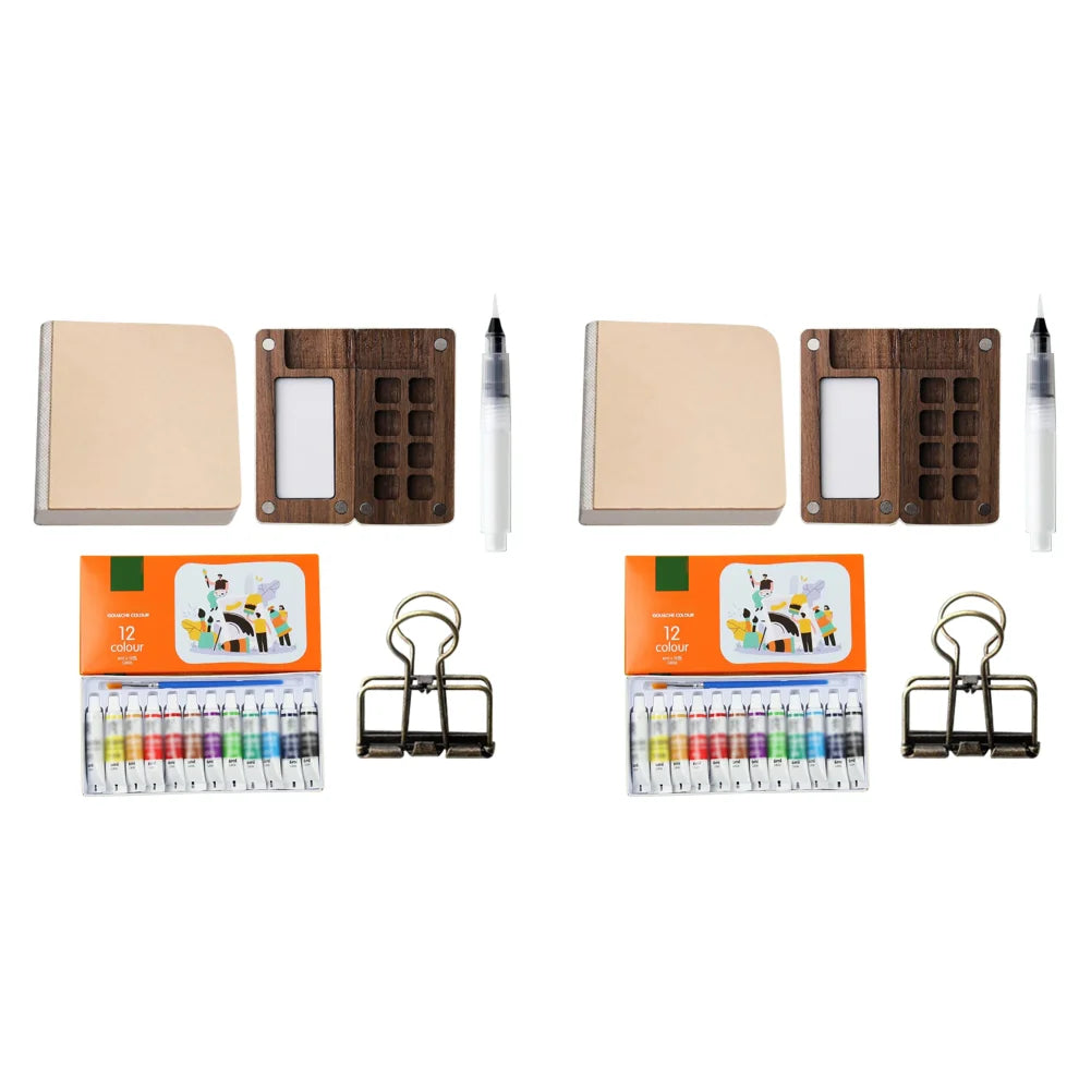 PixlPlug Portable Paint Palette – Walnut Travel Set™