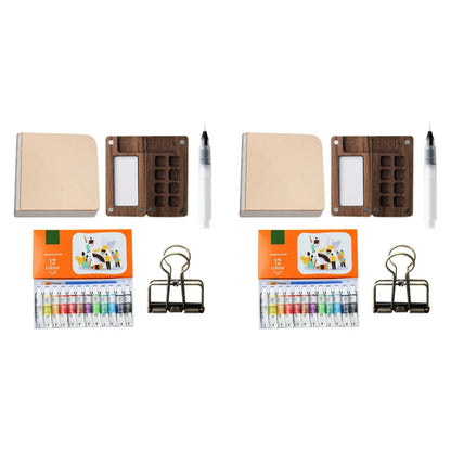 PixlPlug Portable Paint Palette – Walnut Travel Set™