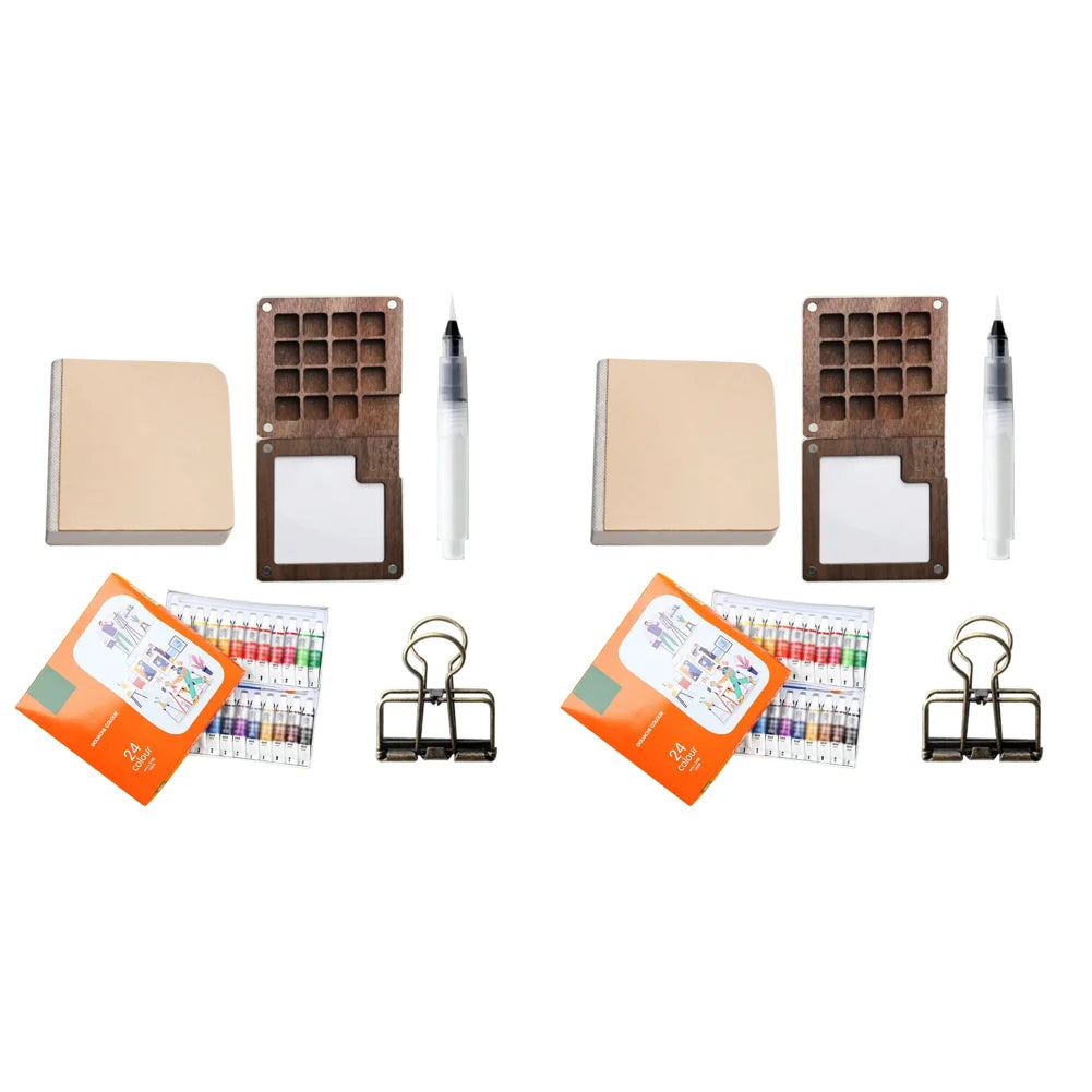 PixlPlug Portable Paint Palette – Walnut Travel Set™