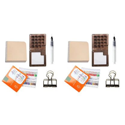 PixlPlug Portable Paint Palette – Walnut Travel Set™