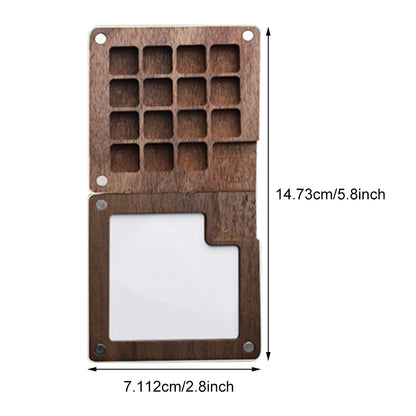 PixlPlug Portable Paint Palette – Walnut Travel Set™