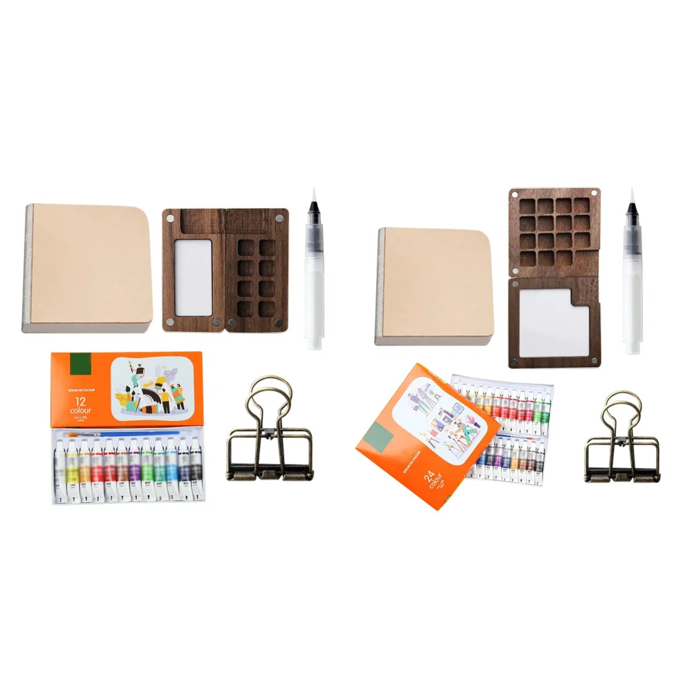 PixlPlug Portable Paint Palette – Walnut Travel Set™